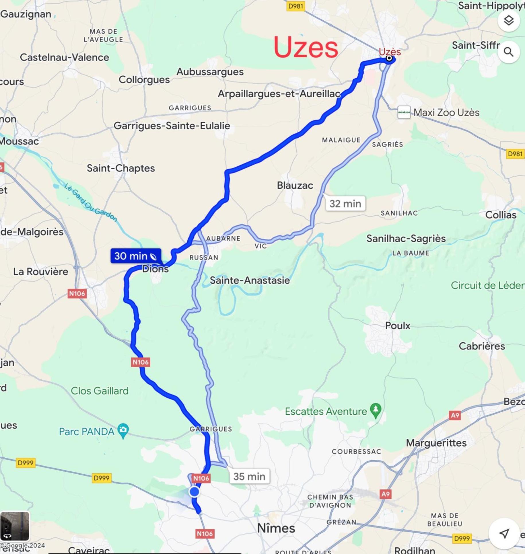 Mazet Proche Golf Villa Nîmes Exteriör bild